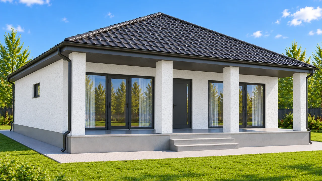 Дом «Проект 14», 130,33 м² — ракурс