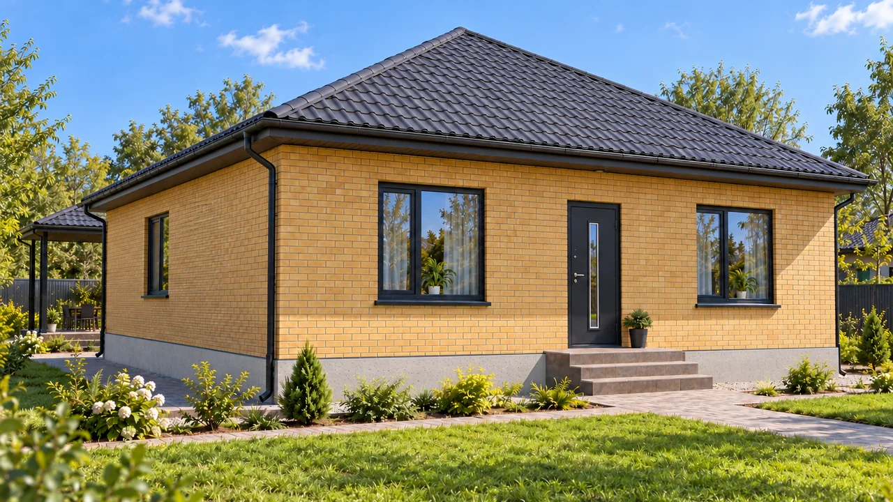 Дом «Проект 4», 87,3 м² — ракурс