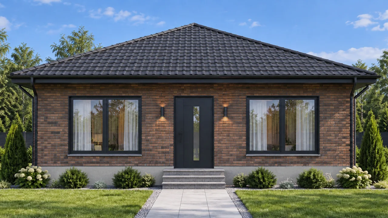 Дом «Проект 5», 87,3 м² — фасад