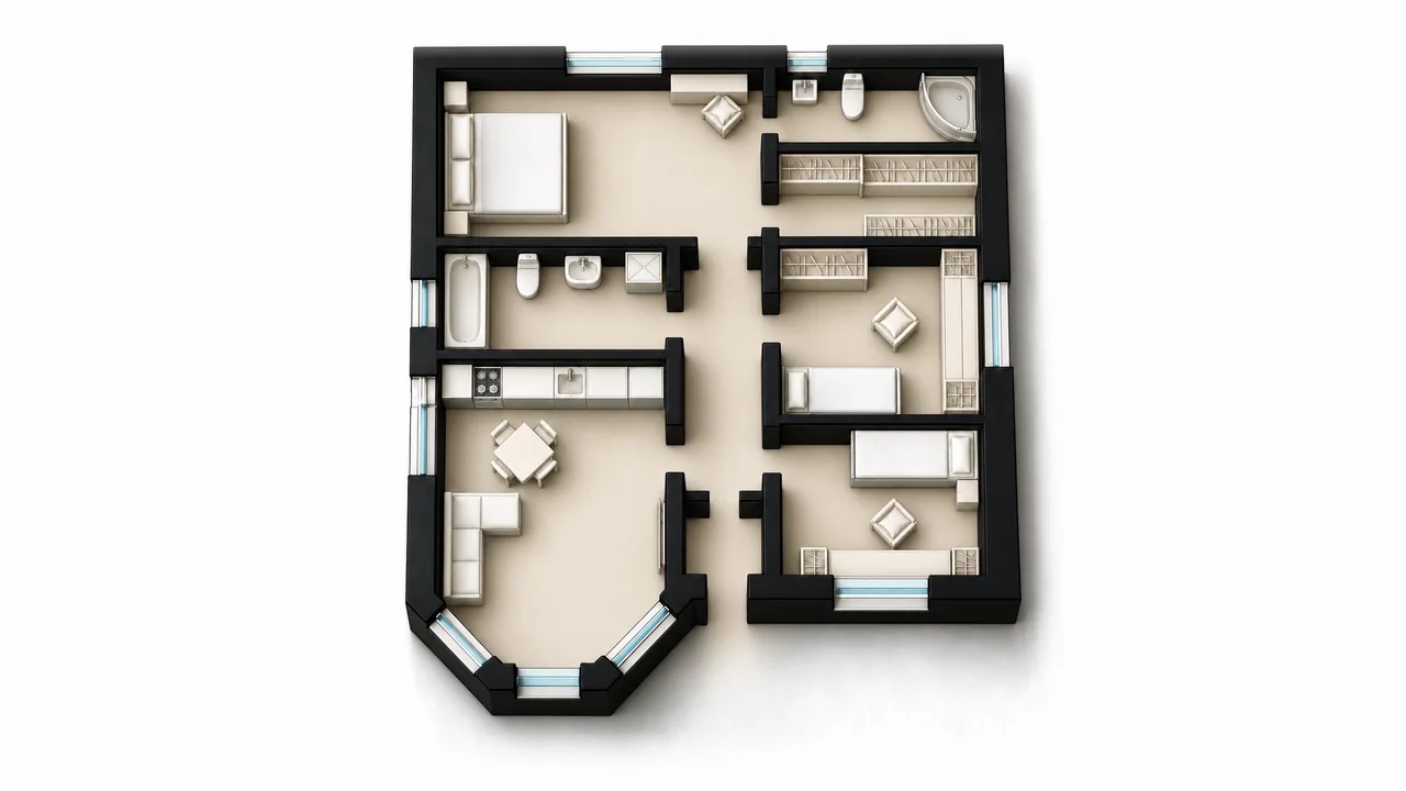 Дом «Проект 9», 104,9 м² — макет